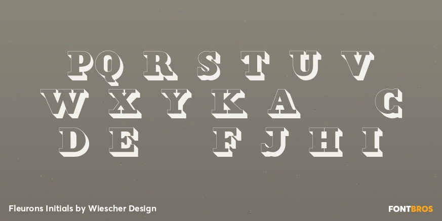 Fleurons Initials Font Poster #1