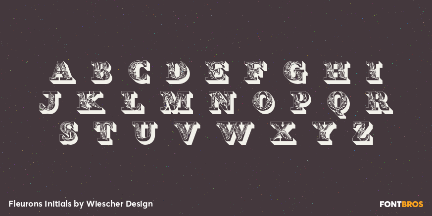 Fleurons Initials Font Poster #1