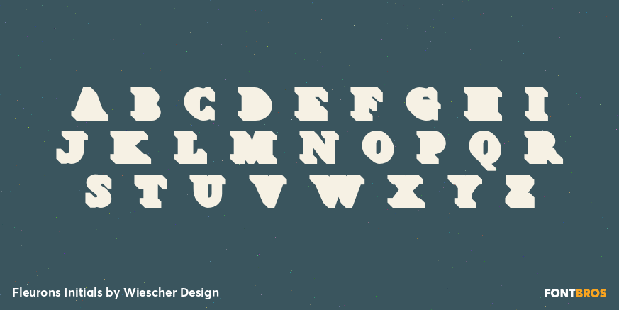 Fleurons Initials Font Poster #1