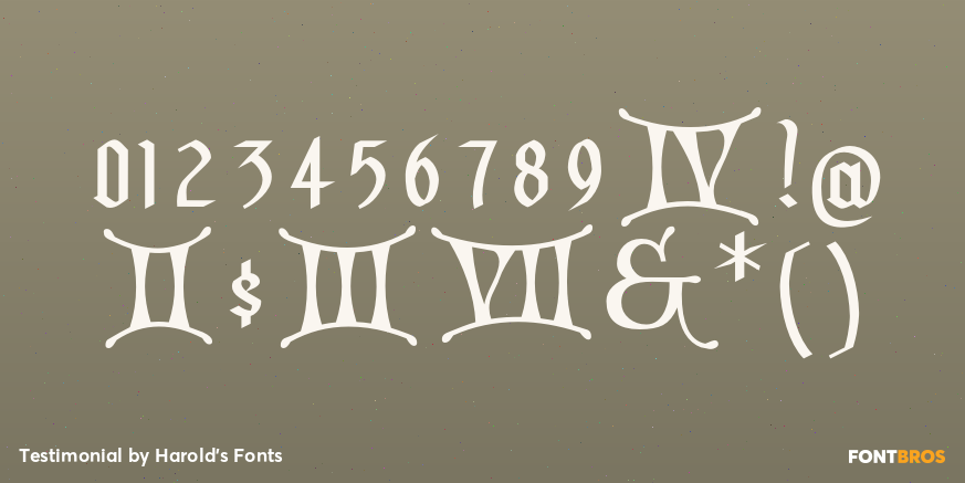 Testimonial Font Poster #1