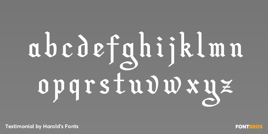 Testimonial Font Poster #1
