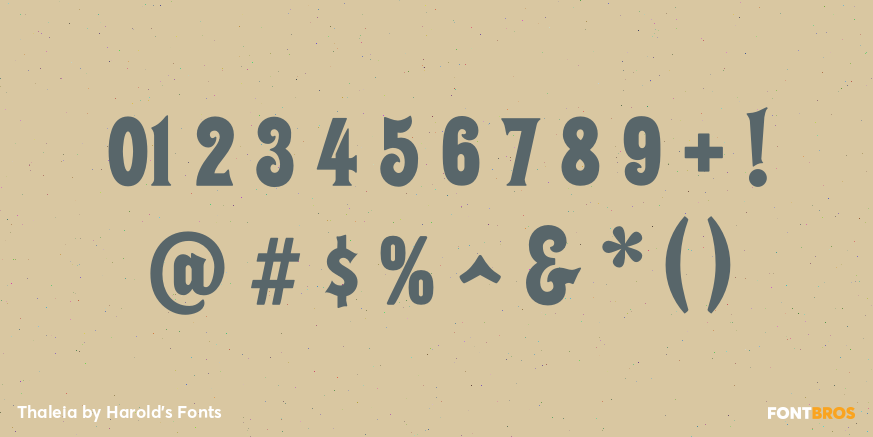 Thaleia Font Poster #1