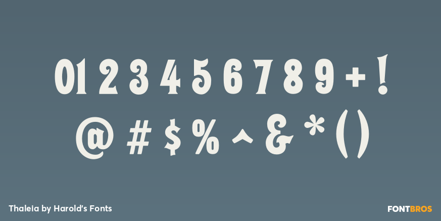 Thaleia Font Poster #4