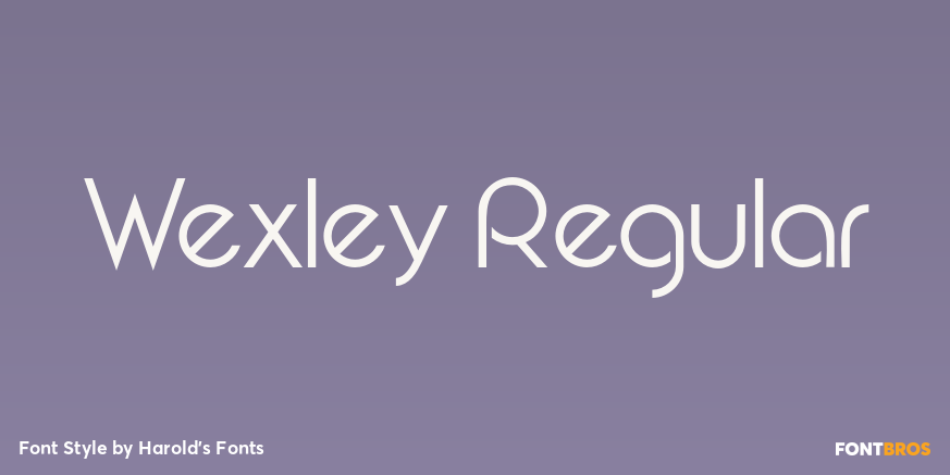 Wexley Regular Poster