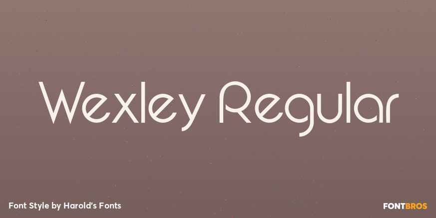 Wexley Regular Poster