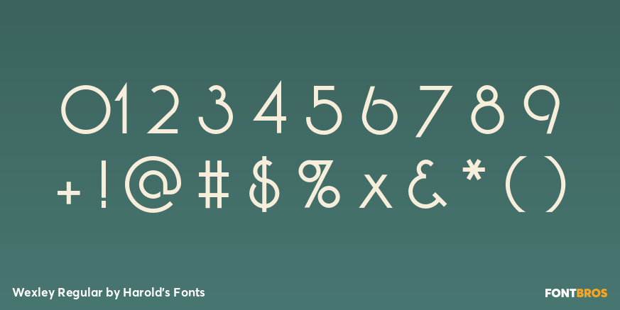 Wexley Regular Font Poster #1