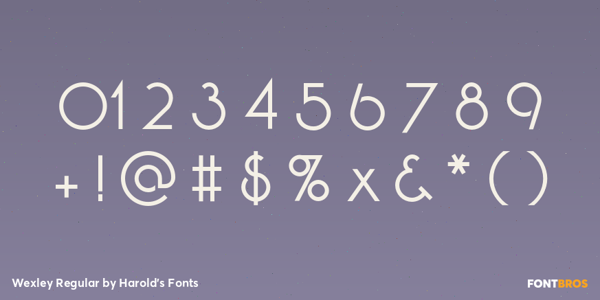 Wexley Regular Font Poster #4