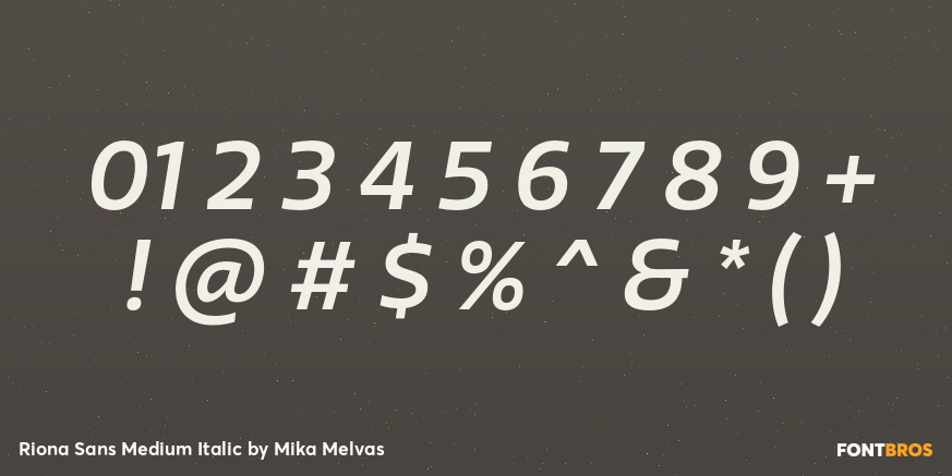 Riona Sans Medium Italic Font Poster #4