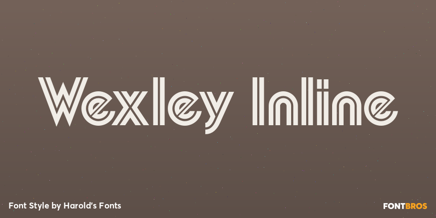 Wexley Inline Font Poster #1