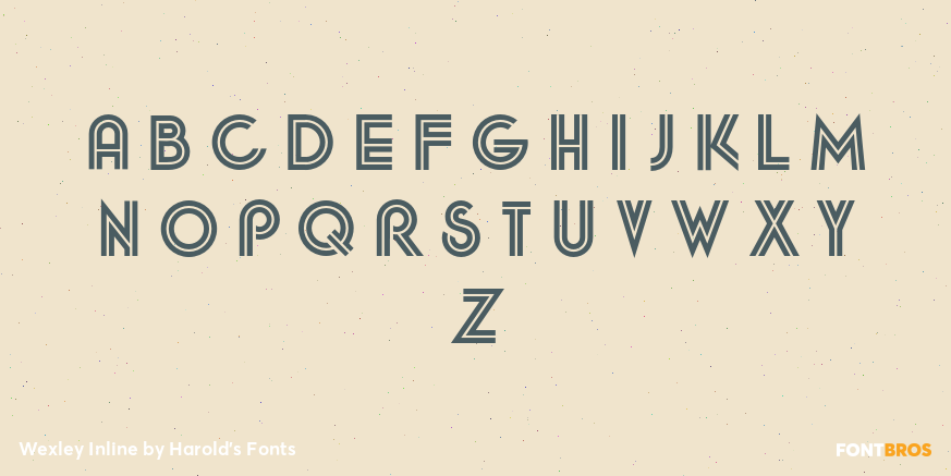 Wexley Inline Font Poster #2