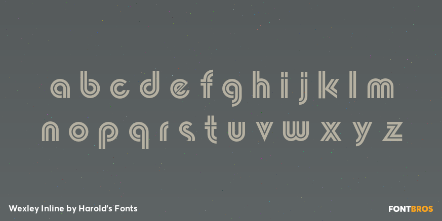 Wexley Inline Font Poster #3