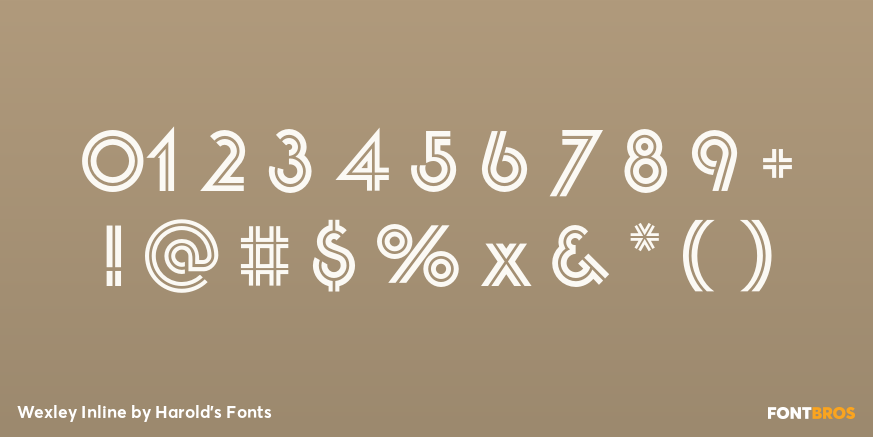 Wexley Inline Font Poster #4