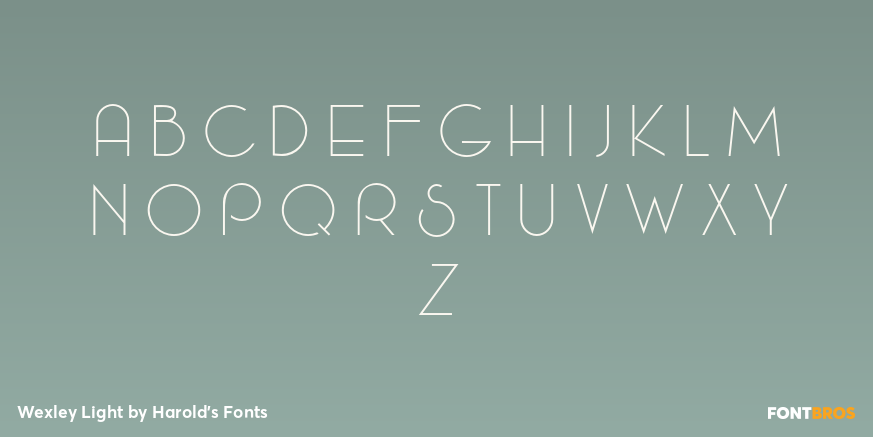 Wexley Light Font Poster #2