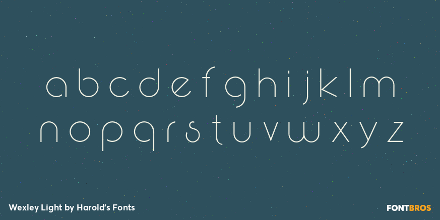 Wexley Light Font Poster #3