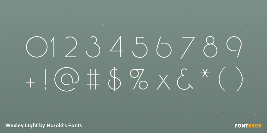 Wexley Light Font Poster #4