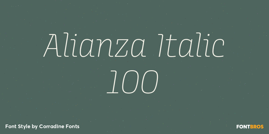 Alianza Italic 100 Poster
