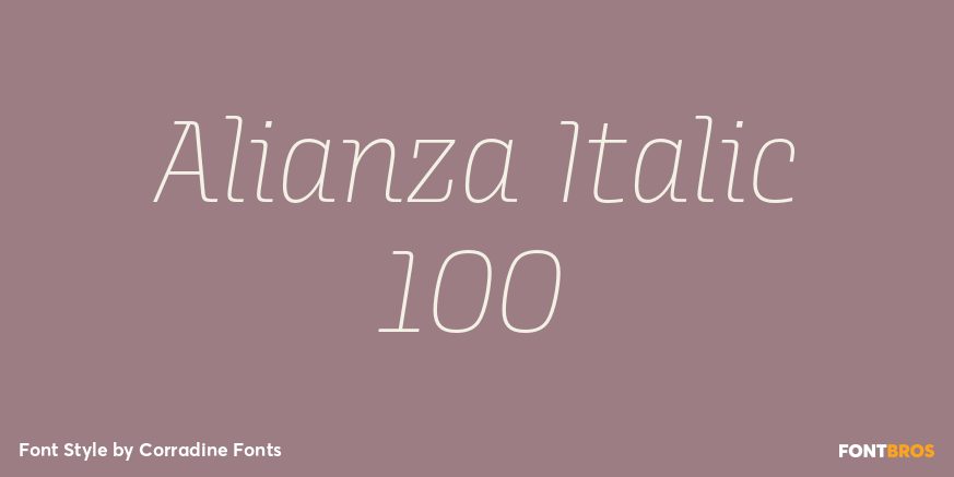 Alianza Italic 100 Poster