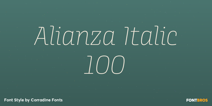 Alianza Italic 100 Poster