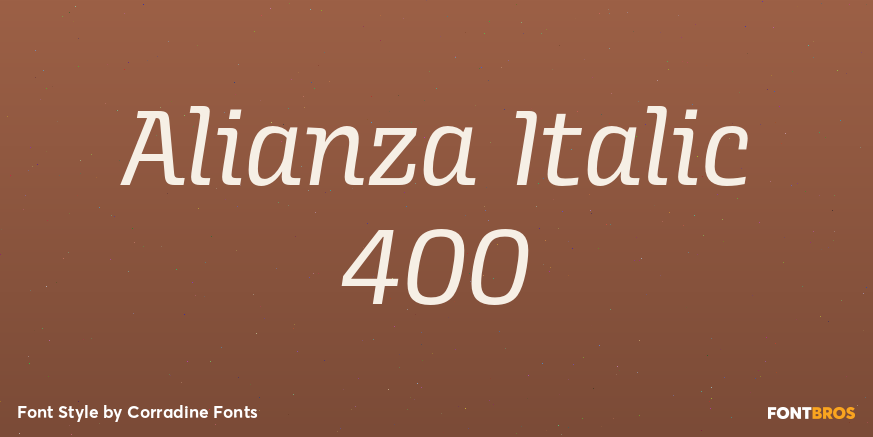 Alianza Italic 400 Poster