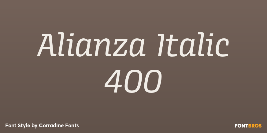 Alianza Italic 400 Poster