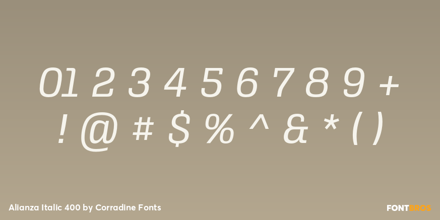 Alianza Italic 400 Font Poster #4