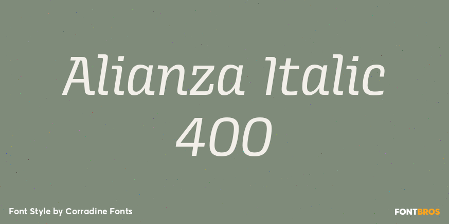 Alianza Italic 400 Poster