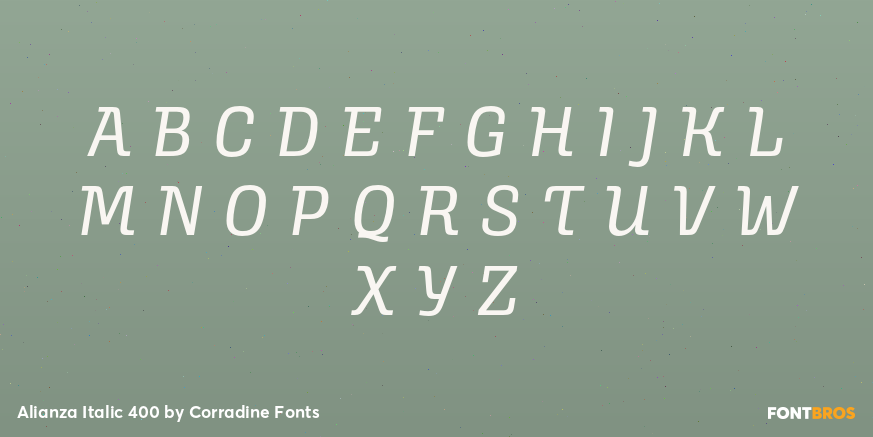 Alianza Italic 400 Font Poster #2