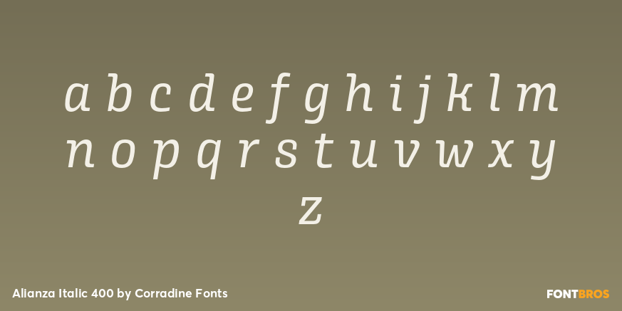 Alianza Italic 400 Font Poster #3