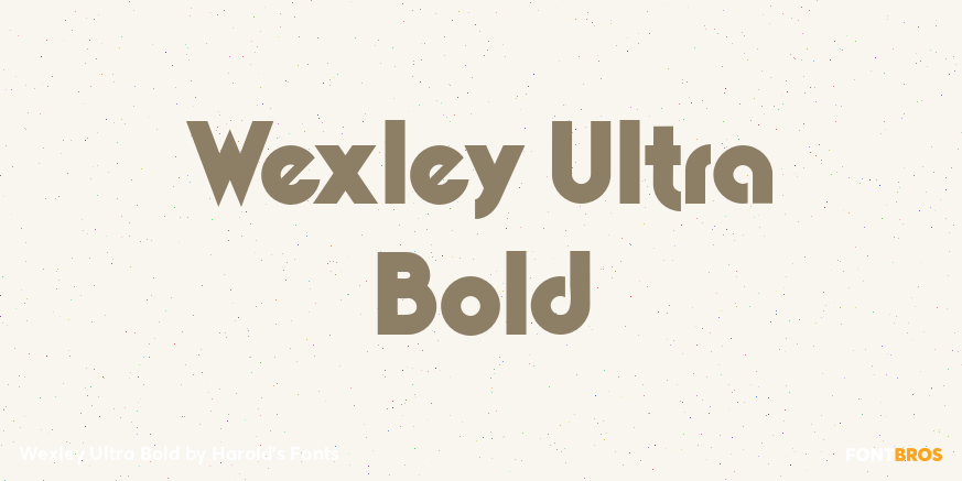 Wexley Ultra Bold Font Poster #1