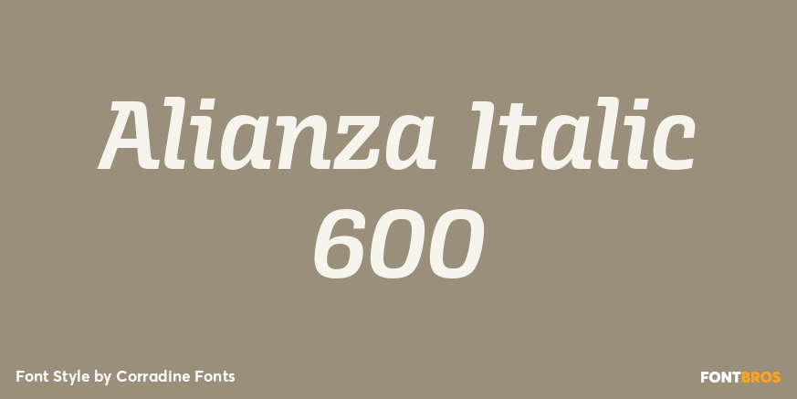 Alianza Italic 600 Poster