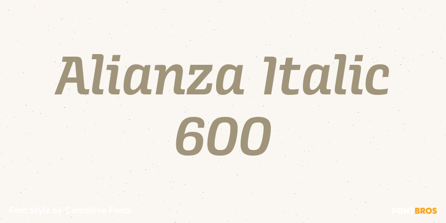 Alianza Italic 600 Poster