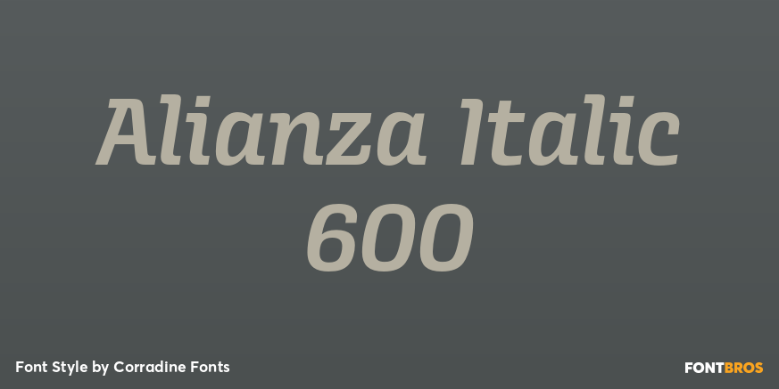 Alianza Italic 600 Poster