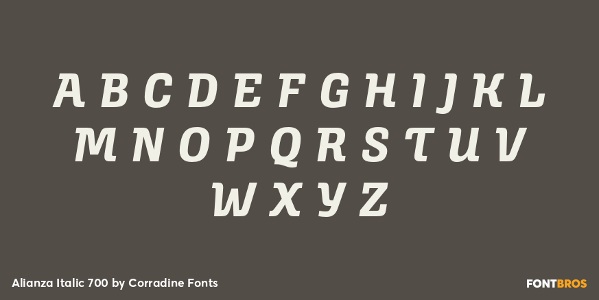 Alianza Italic 700 Font Poster #2