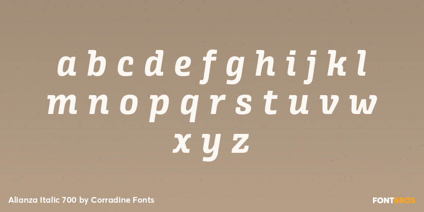 Alianza Italic 700 Font Poster #3