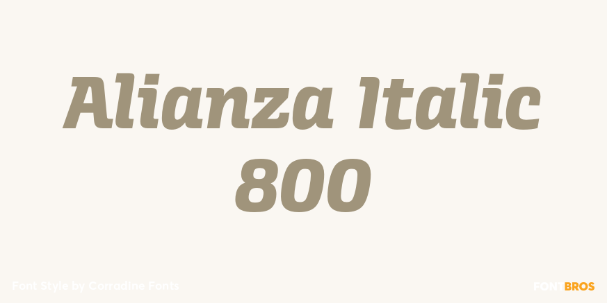 Alianza Italic 800 Poster