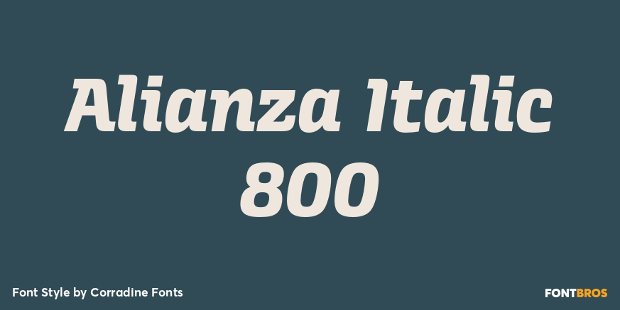 Alianza Italic 800 Poster
