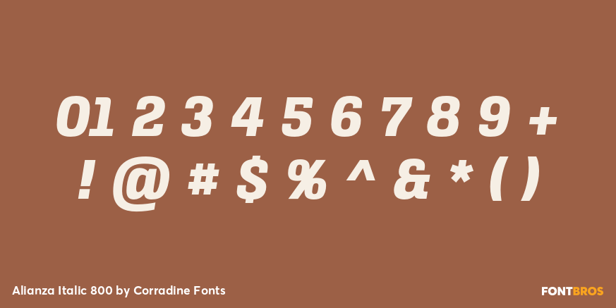 Alianza Italic 800 Font Poster #1