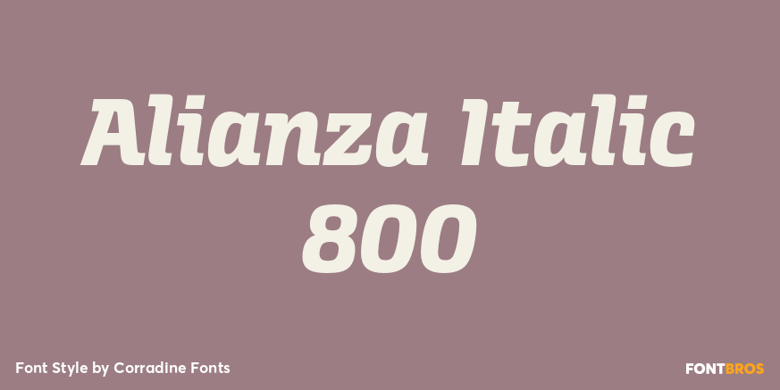 Alianza Italic 800 Poster