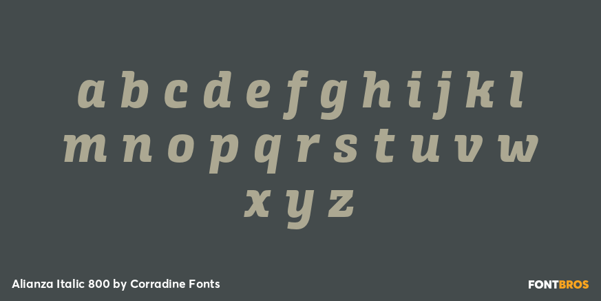 Alianza Italic 800 Font Poster #1