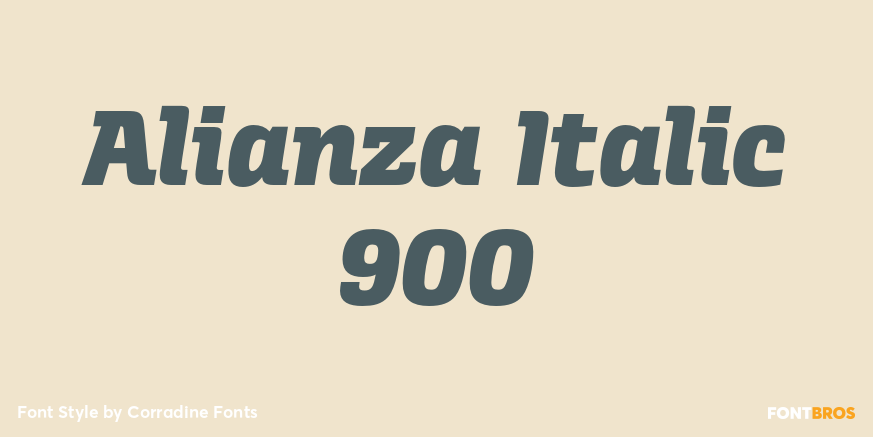 Alianza Italic 900 Poster