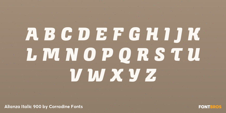 Alianza Italic 900 Font Poster #2