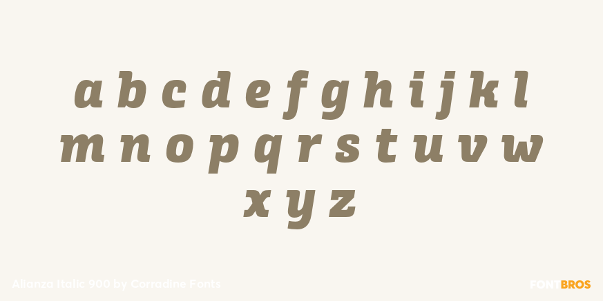 Alianza Italic 900 Font Poster #3