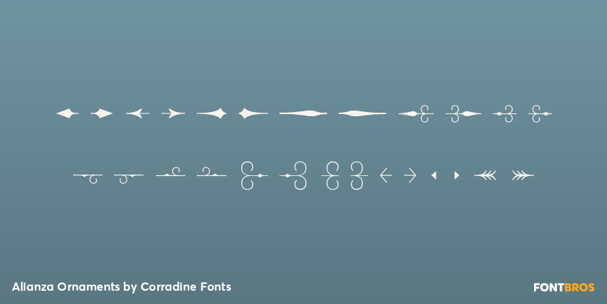 Alianza Ornaments Font Poster #1