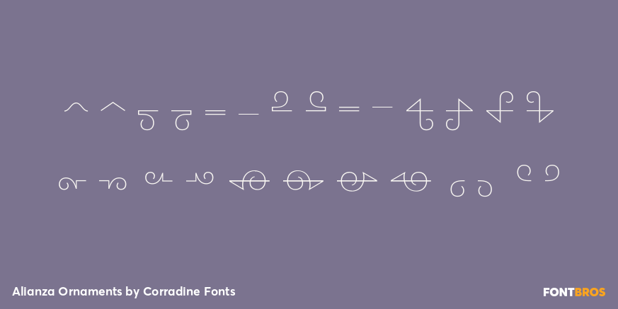 Alianza Ornaments Font Poster #1