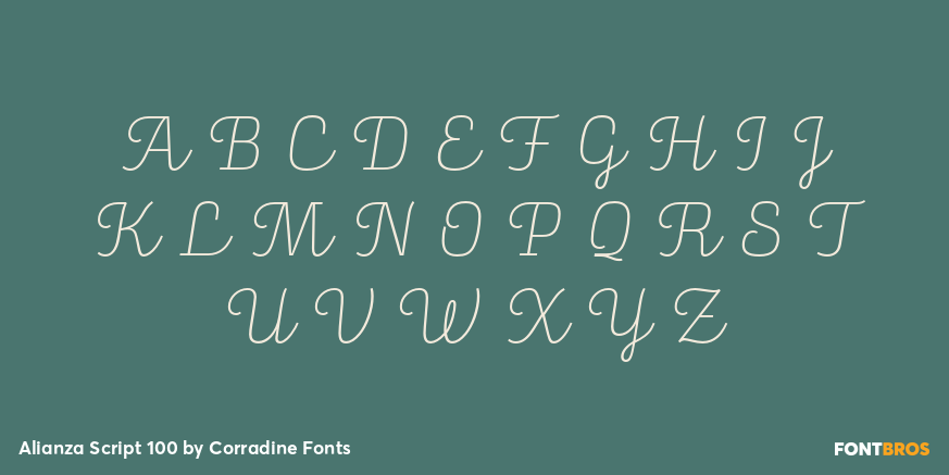 Alianza Script 100 Font Poster #2