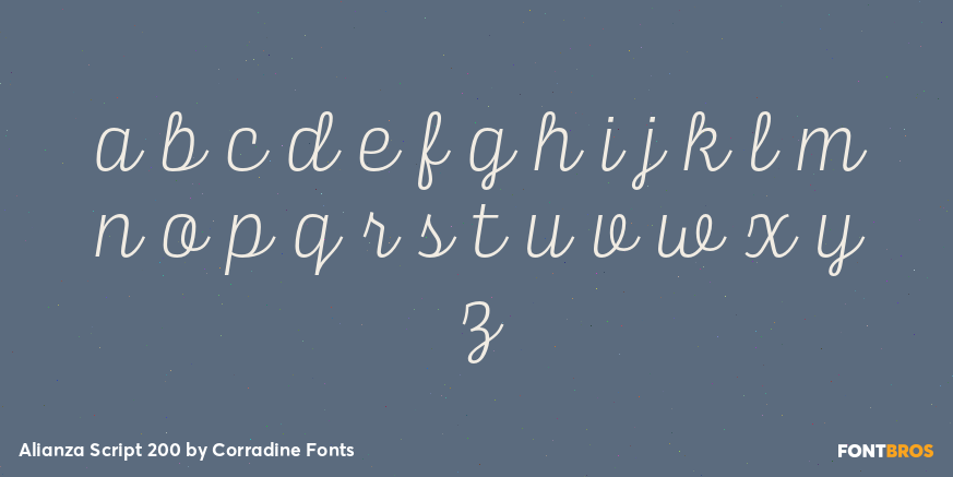 Alianza Script 200 Font Poster #3