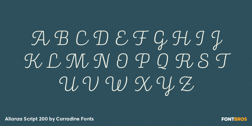 Alianza Script 200 Font Poster #1