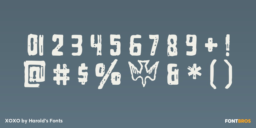 XOXO Font Poster #4