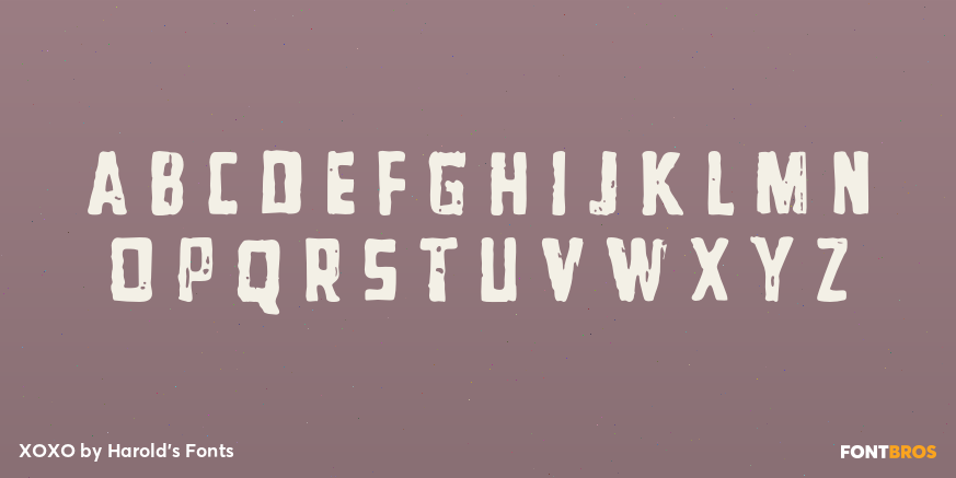 XOXO Font Poster #1