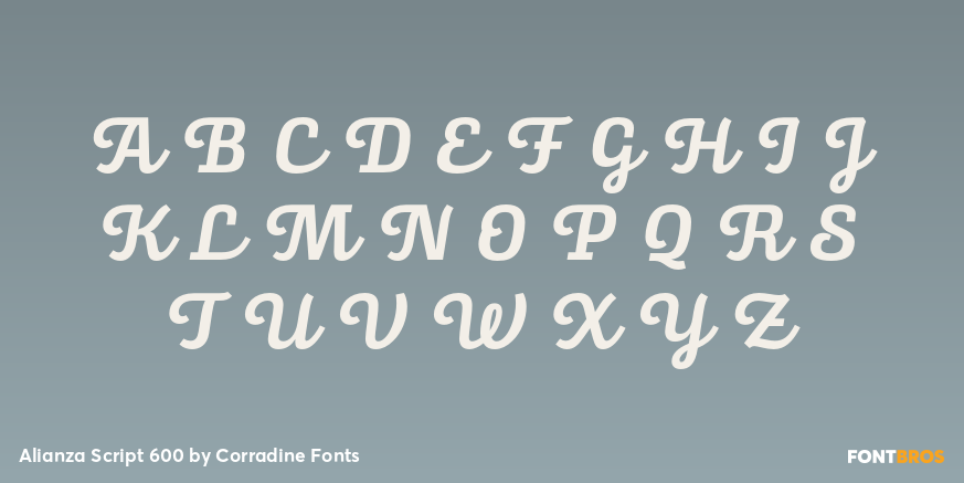 Alianza Script 600 Font Poster #2